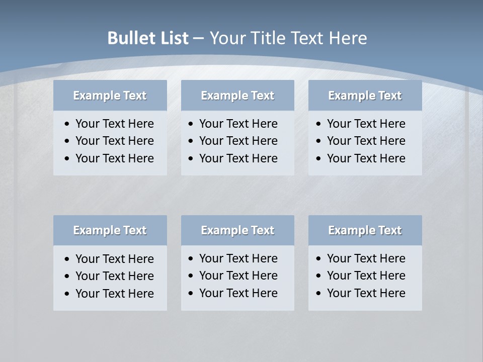 Wall Silver Aluminum PowerPoint Template