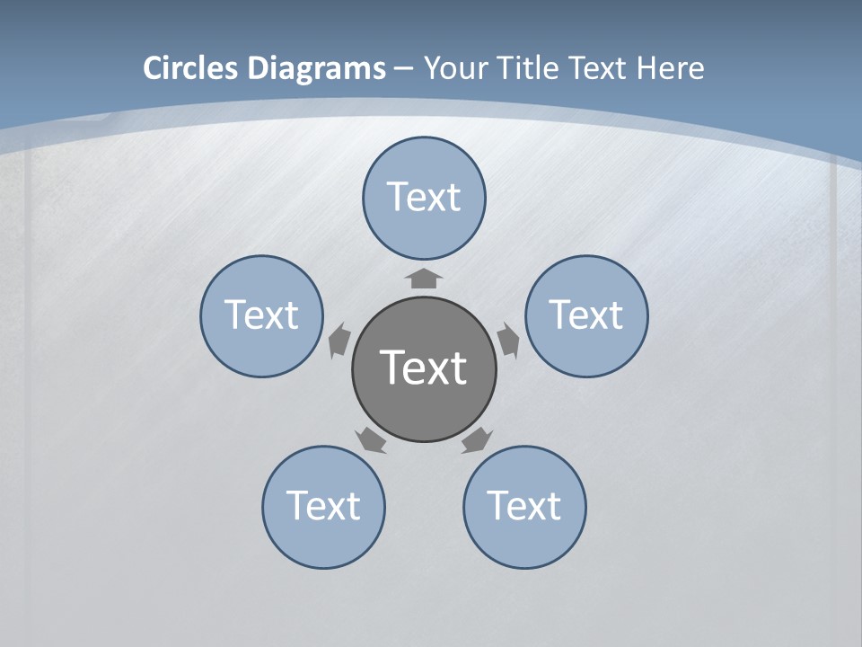 Wall Silver Aluminum PowerPoint Template