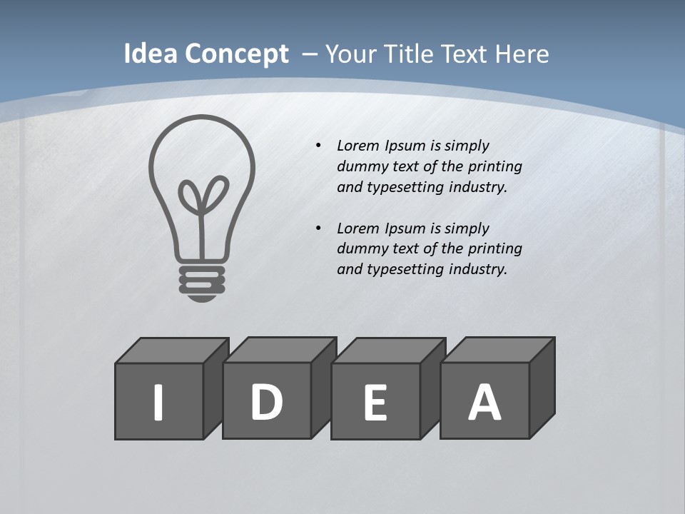 Wall Silver Aluminum PowerPoint Template