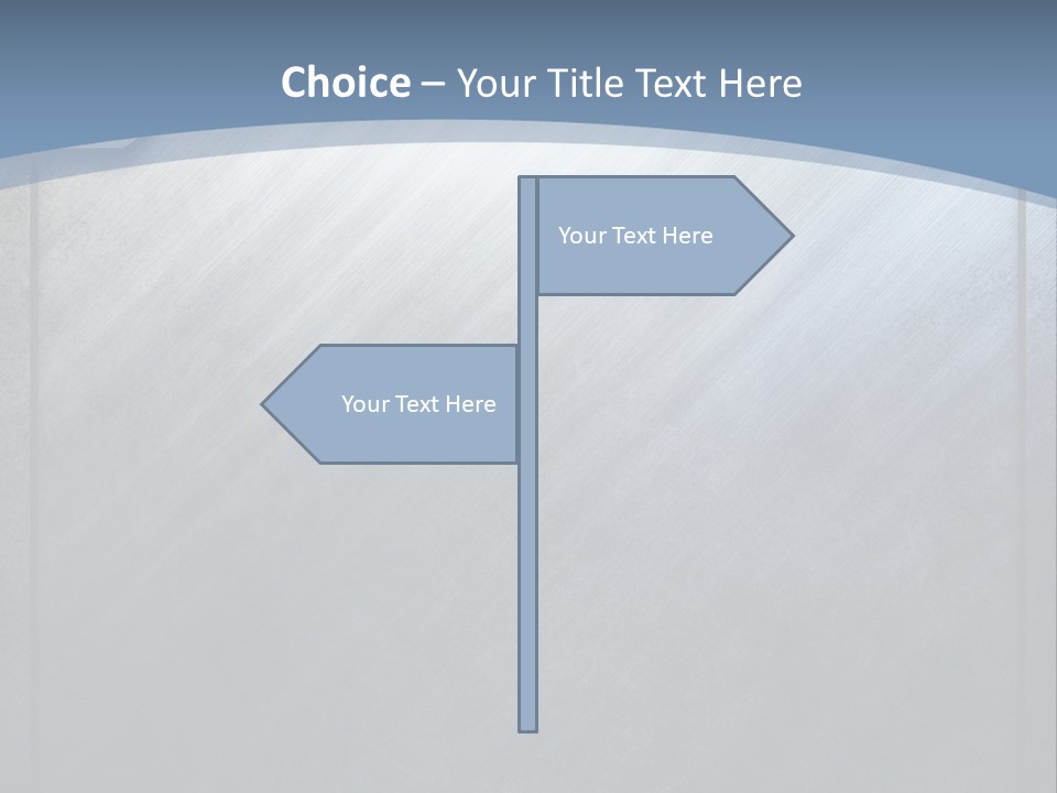 Wall Silver Aluminum PowerPoint Template