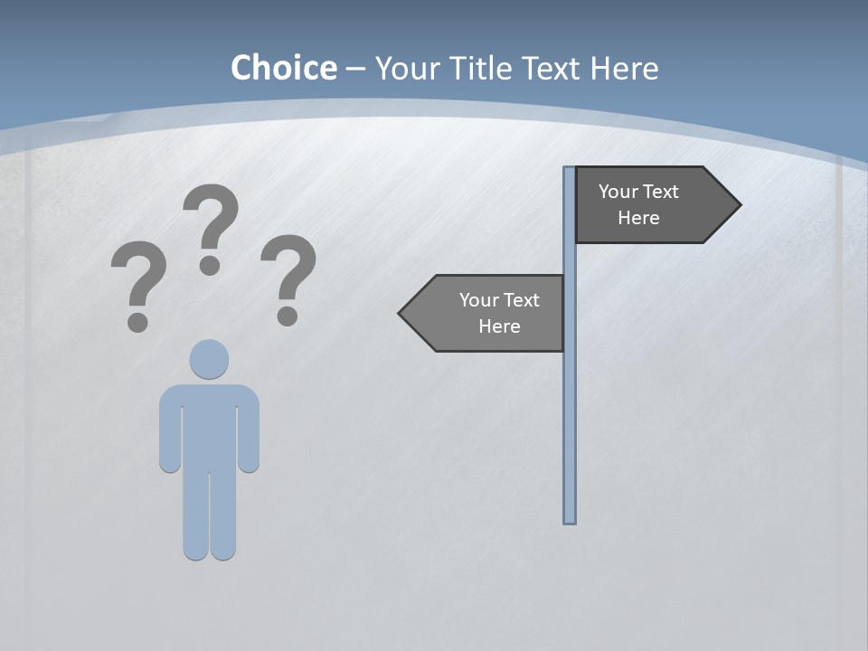 Wall Silver Aluminum PowerPoint Template