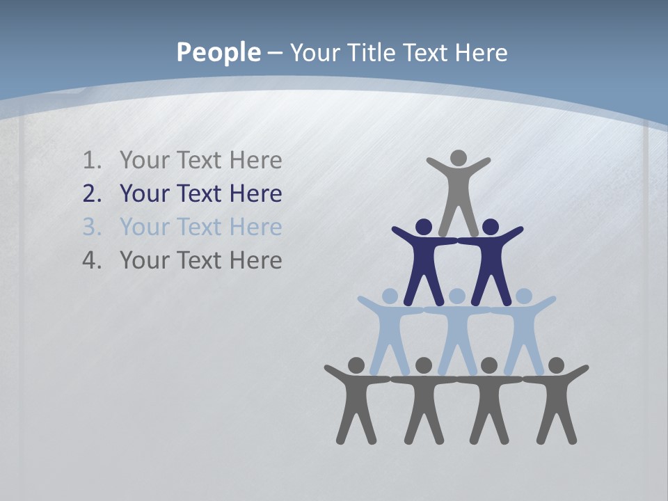 Wall Silver Aluminum PowerPoint Template