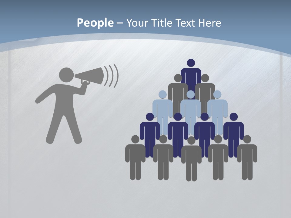 Wall Silver Aluminum PowerPoint Template