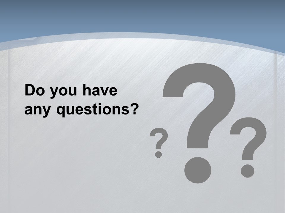 Wall Silver Aluminum PowerPoint Template