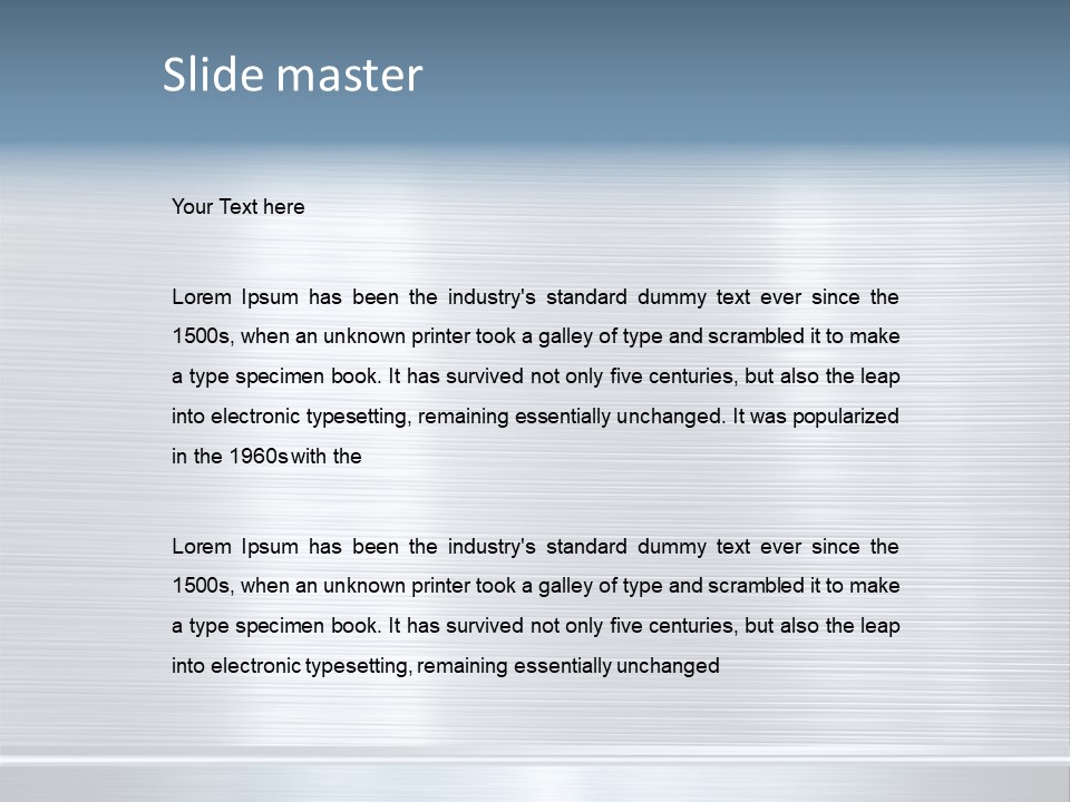 Design Steel Surface PowerPoint Template