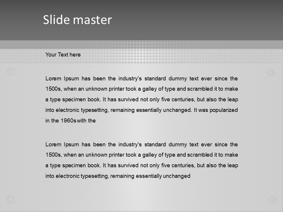 Metall Kulissen Signs PowerPoint Template