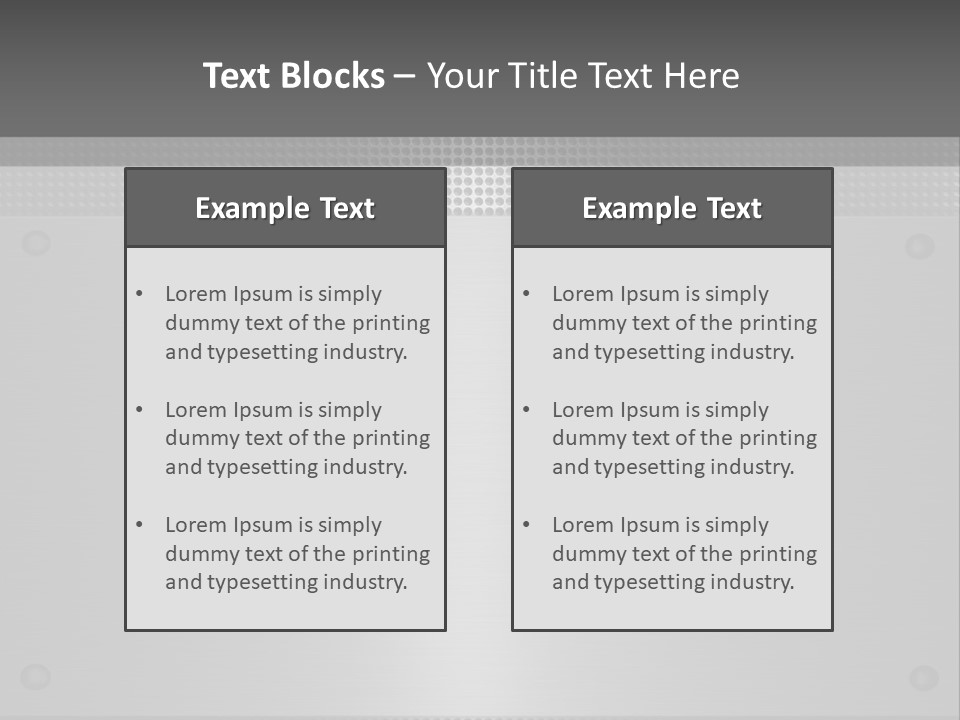 Metall Kulissen Signs PowerPoint Template