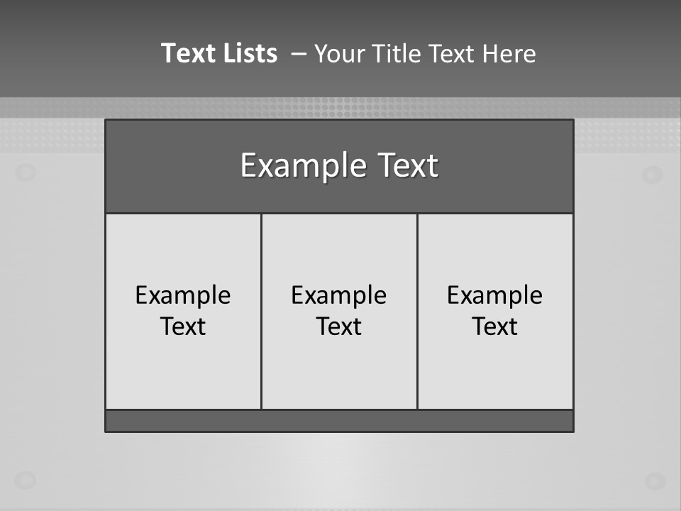 Metall Kulissen Signs PowerPoint Template