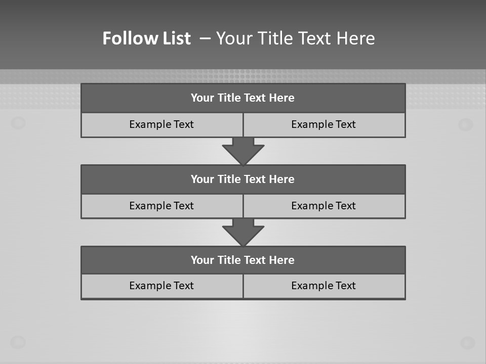 Metall Kulissen Signs PowerPoint Template