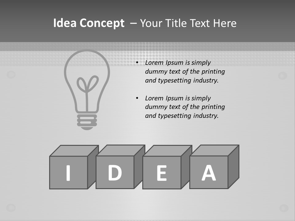 Metall Kulissen Signs PowerPoint Template