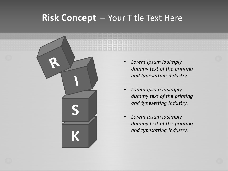 Metall Kulissen Signs PowerPoint Template