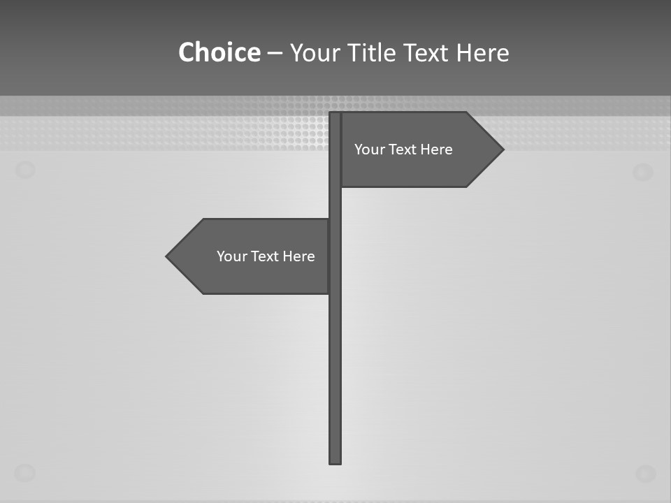 Metall Kulissen Signs PowerPoint Template