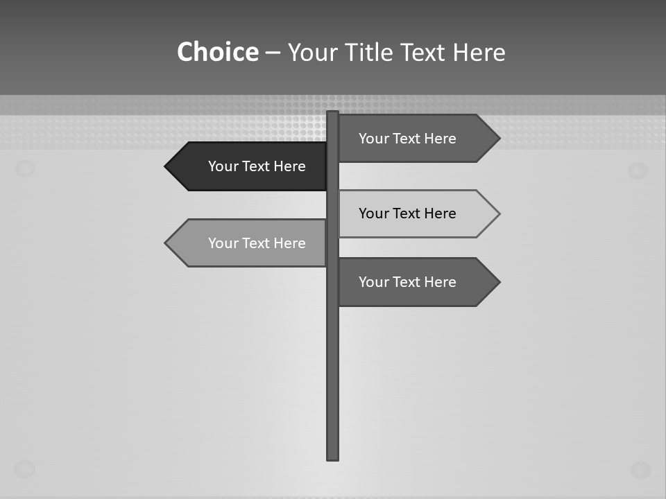 Metall Kulissen Signs PowerPoint Template