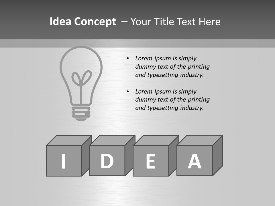 Texture Abstract Metallic PowerPoint Template