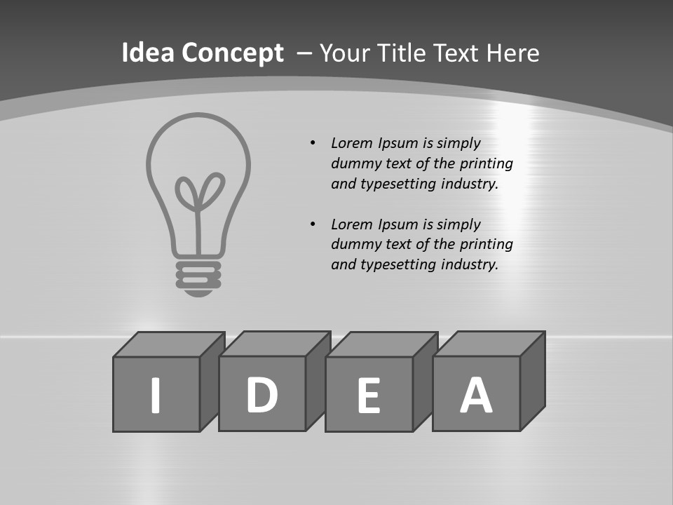 Legierung Verlauf Entwerfen PowerPoint Template