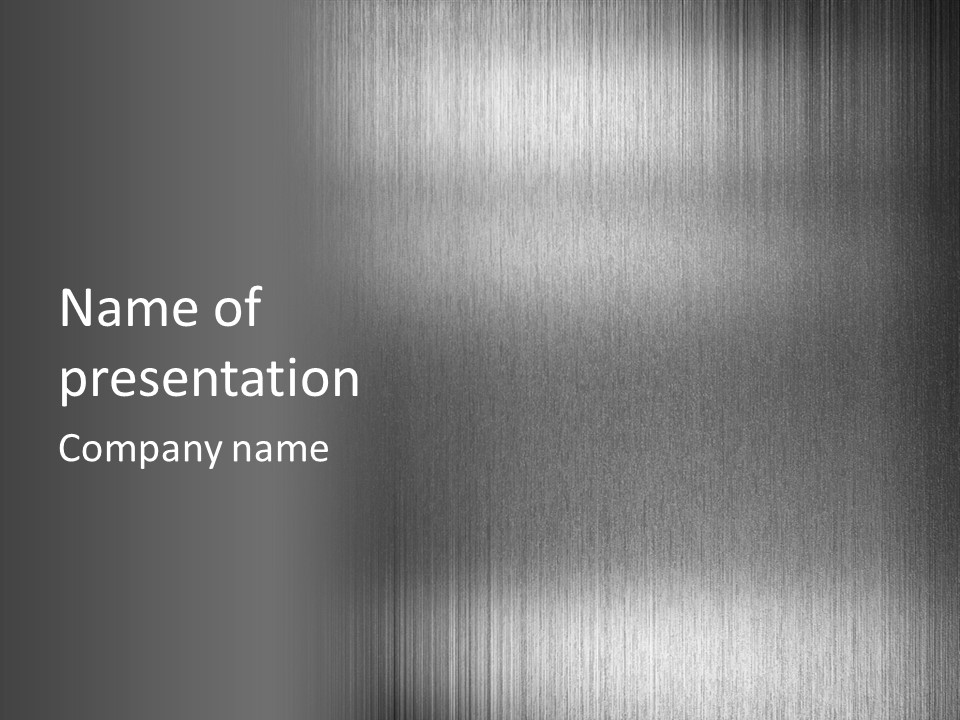 Aluminium Horizontal Threedimensional PowerPoint Template