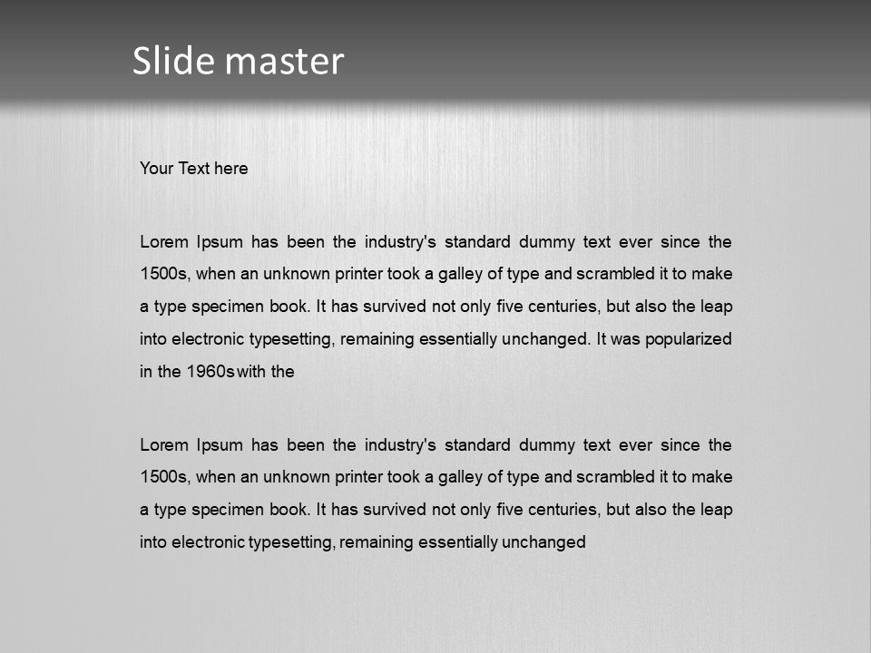 Aluminium Horizontal Threedimensional PowerPoint Template