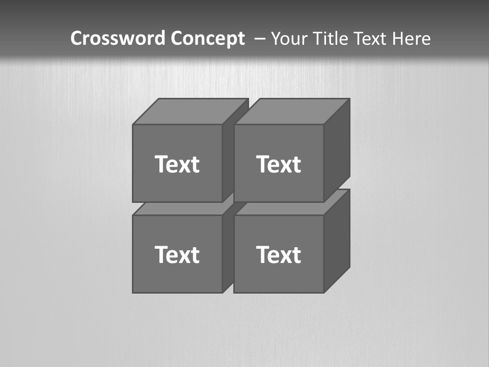 Aluminium Horizontal Threedimensional PowerPoint Template