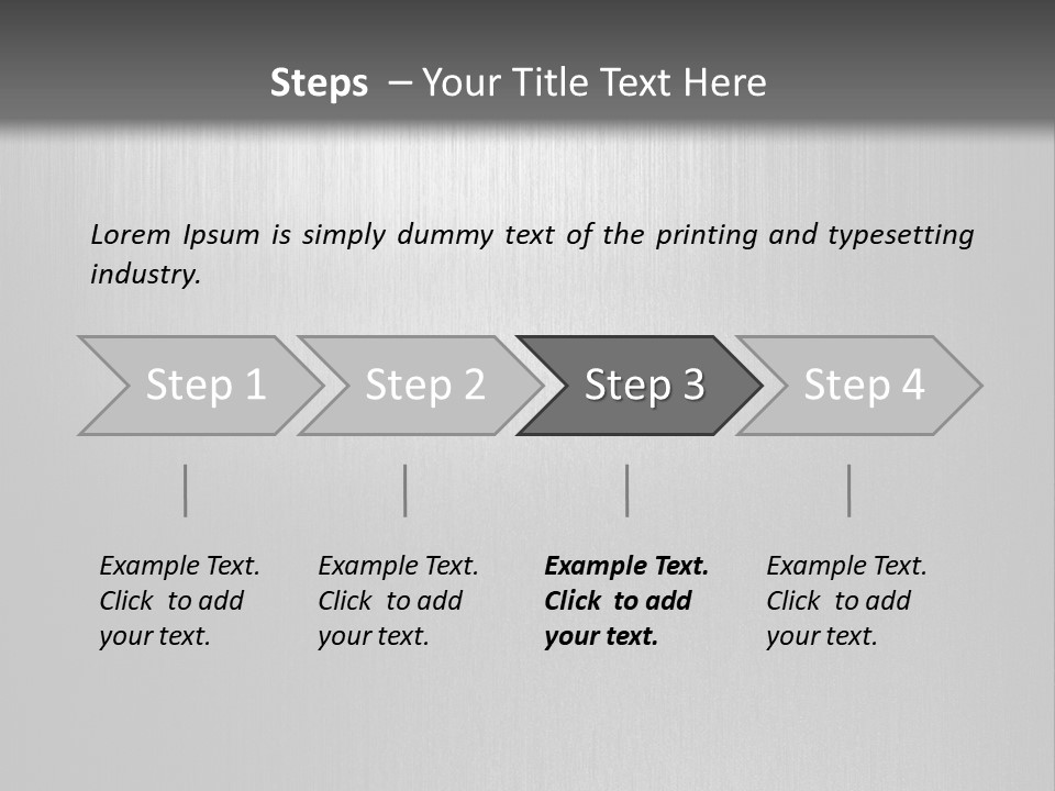 Aluminium Horizontal Threedimensional PowerPoint Template