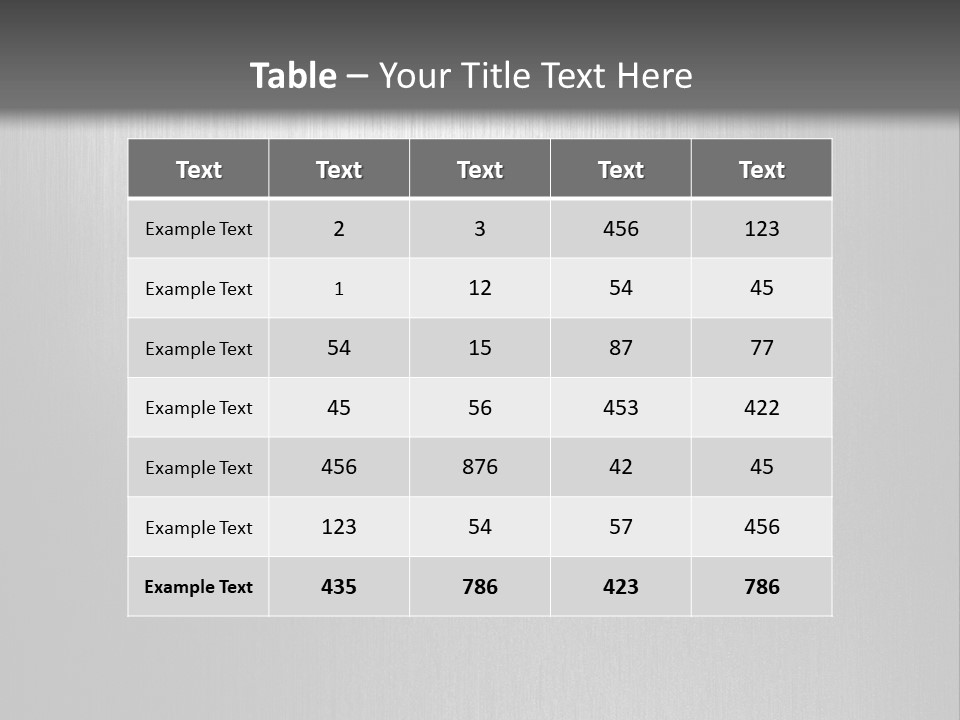 Aluminium Horizontal Threedimensional PowerPoint Template