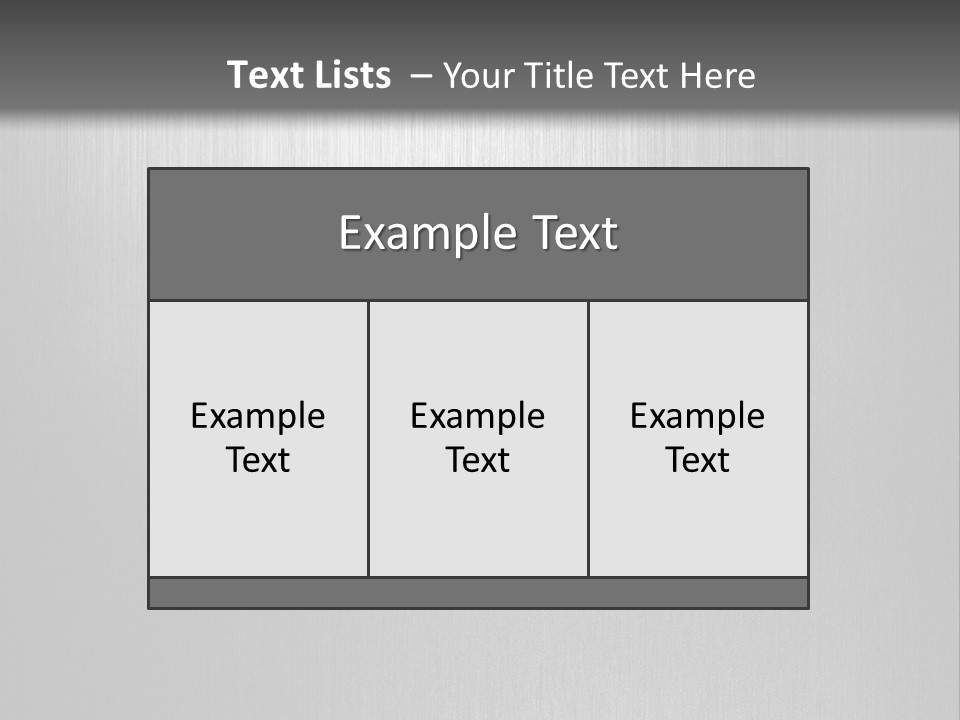 Aluminium Horizontal Threedimensional PowerPoint Template