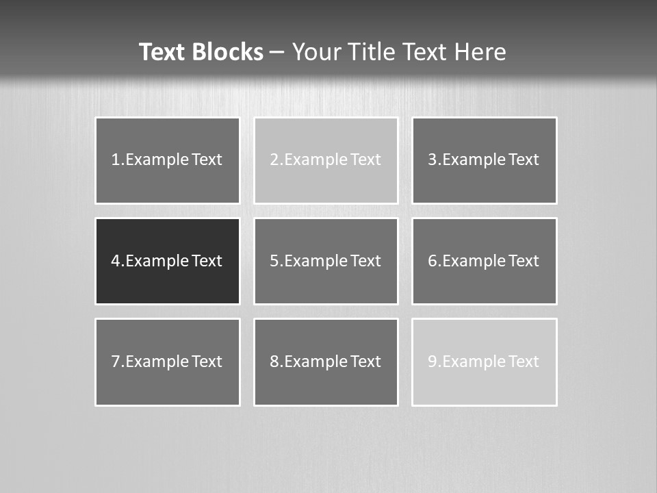 Aluminium Horizontal Threedimensional PowerPoint Template