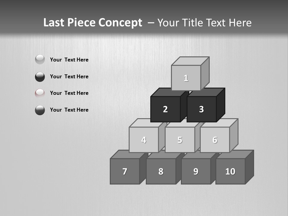 Aluminium Horizontal Threedimensional PowerPoint Template