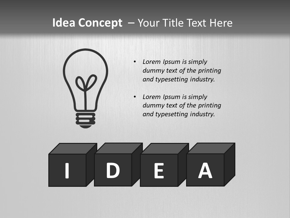 Aluminium Horizontal Threedimensional PowerPoint Template