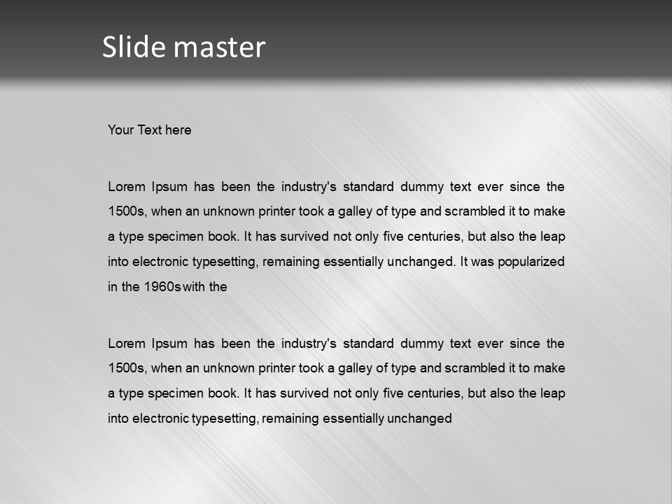 Silver Painting Textured PowerPoint Template