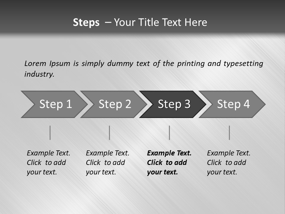 Silver Painting Textured PowerPoint Template