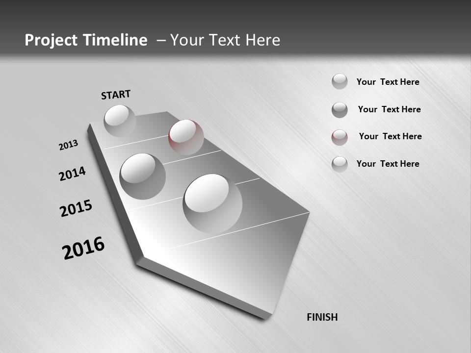 Silver Painting Textured PowerPoint Template
