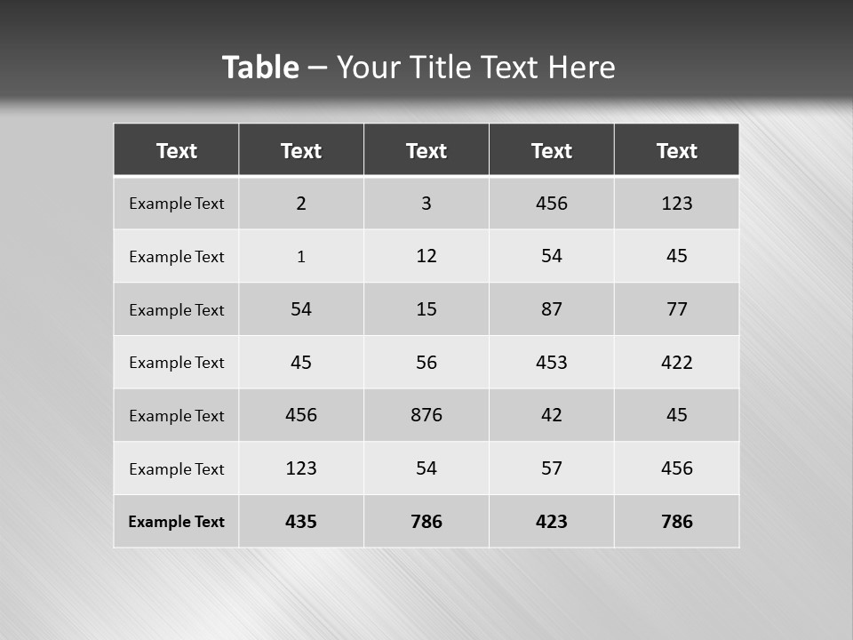 Silver Painting Textured PowerPoint Template