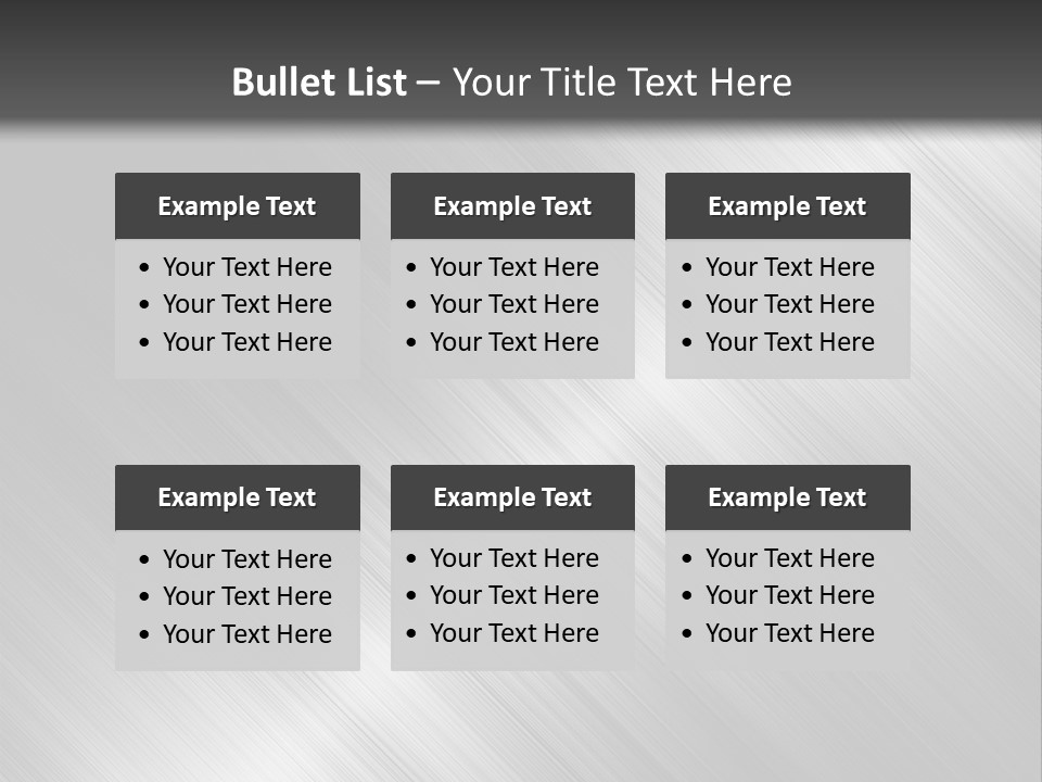 Silver Painting Textured PowerPoint Template