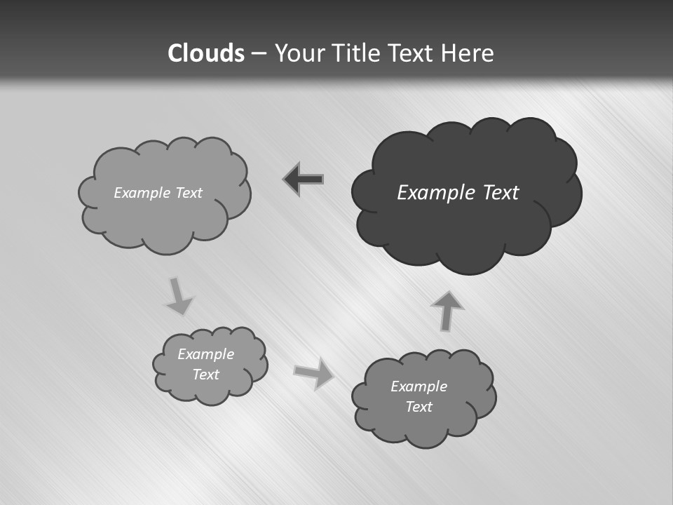 Silver Painting Textured PowerPoint Template