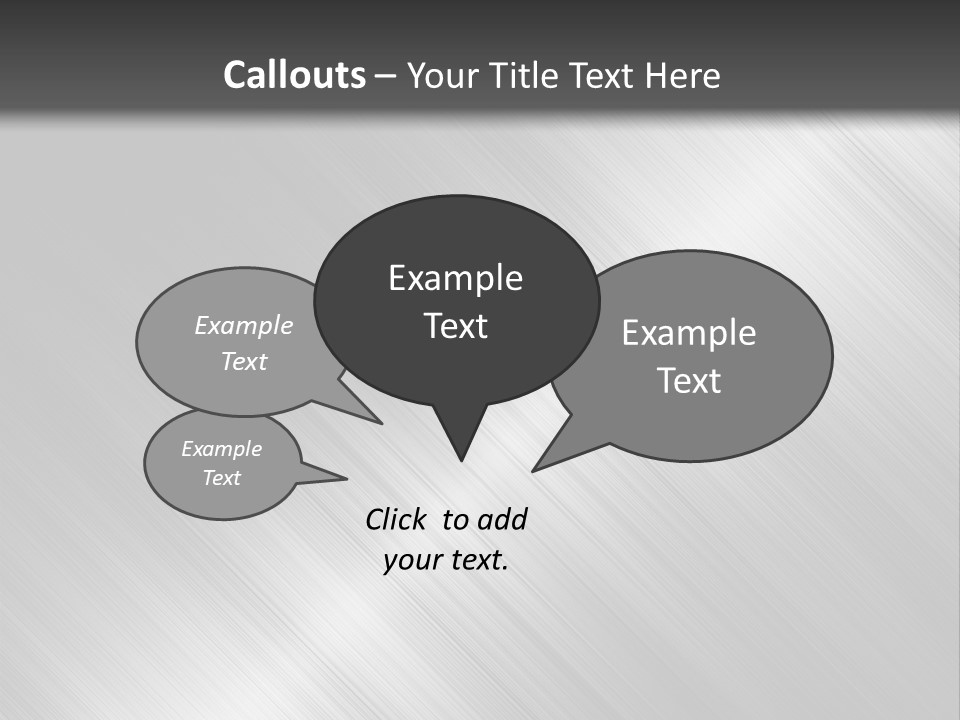 Silver Painting Textured PowerPoint Template