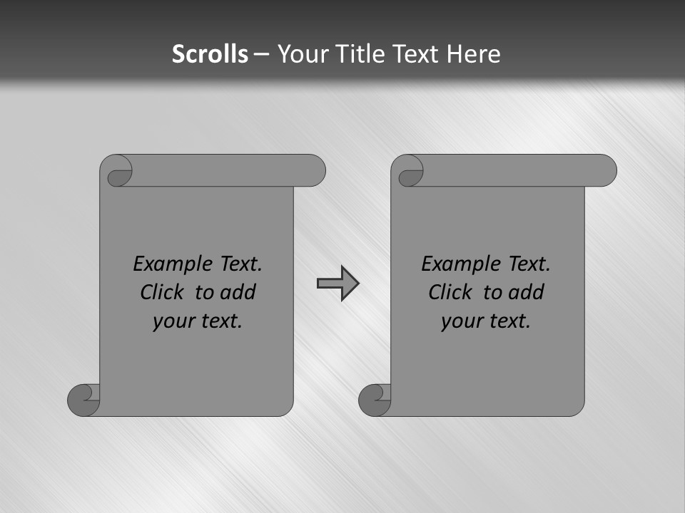 Silver Painting Textured PowerPoint Template