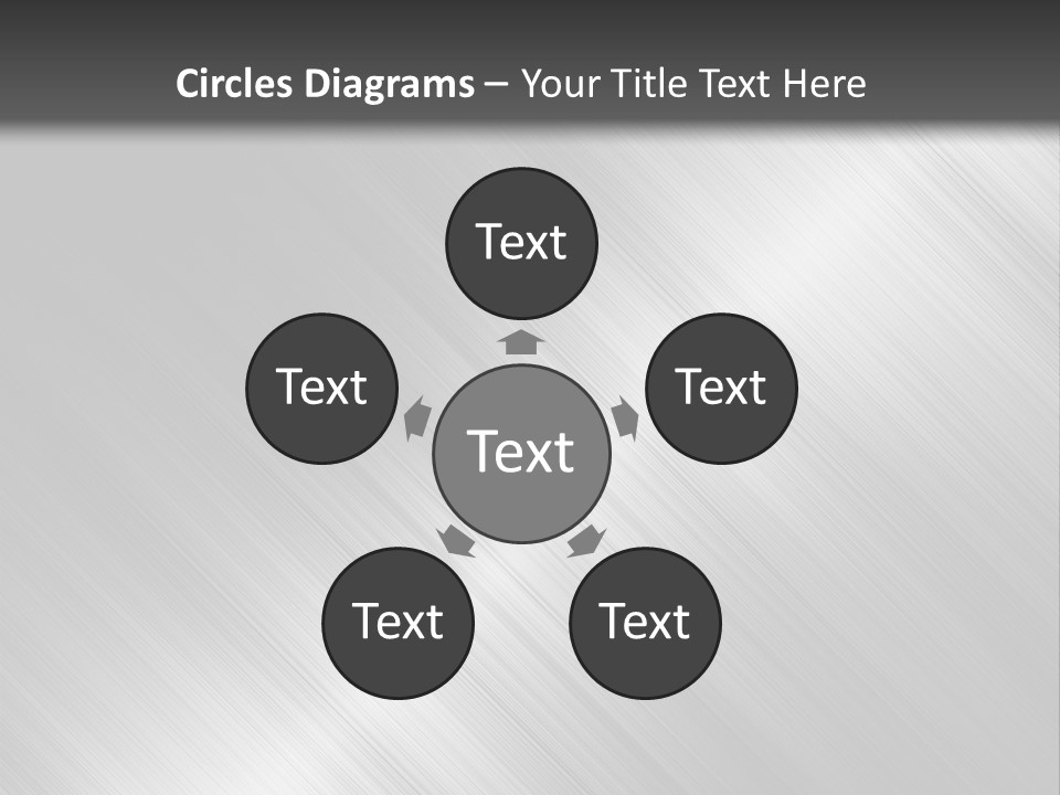 Silver Painting Textured PowerPoint Template