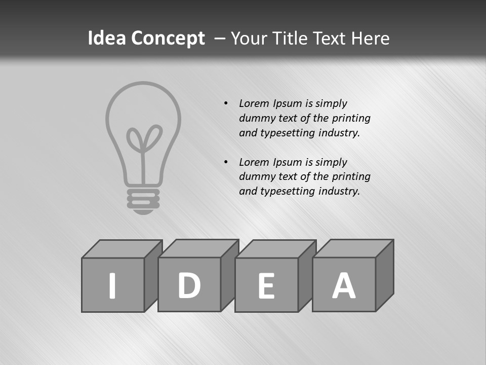 Silver Painting Textured PowerPoint Template