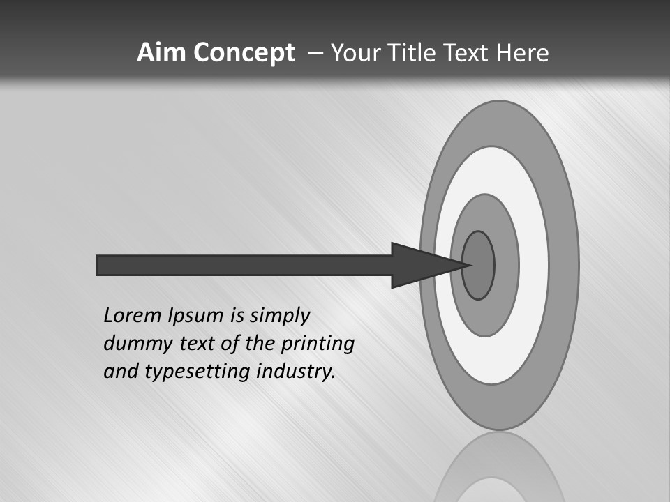 Silver Painting Textured PowerPoint Template