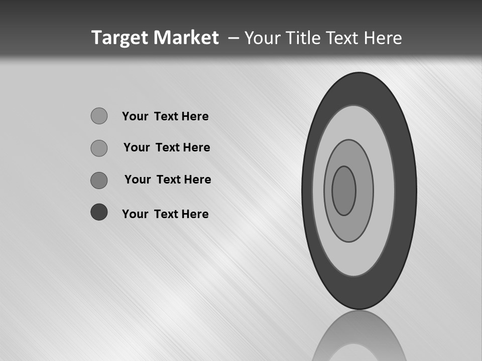 Silver Painting Textured PowerPoint Template