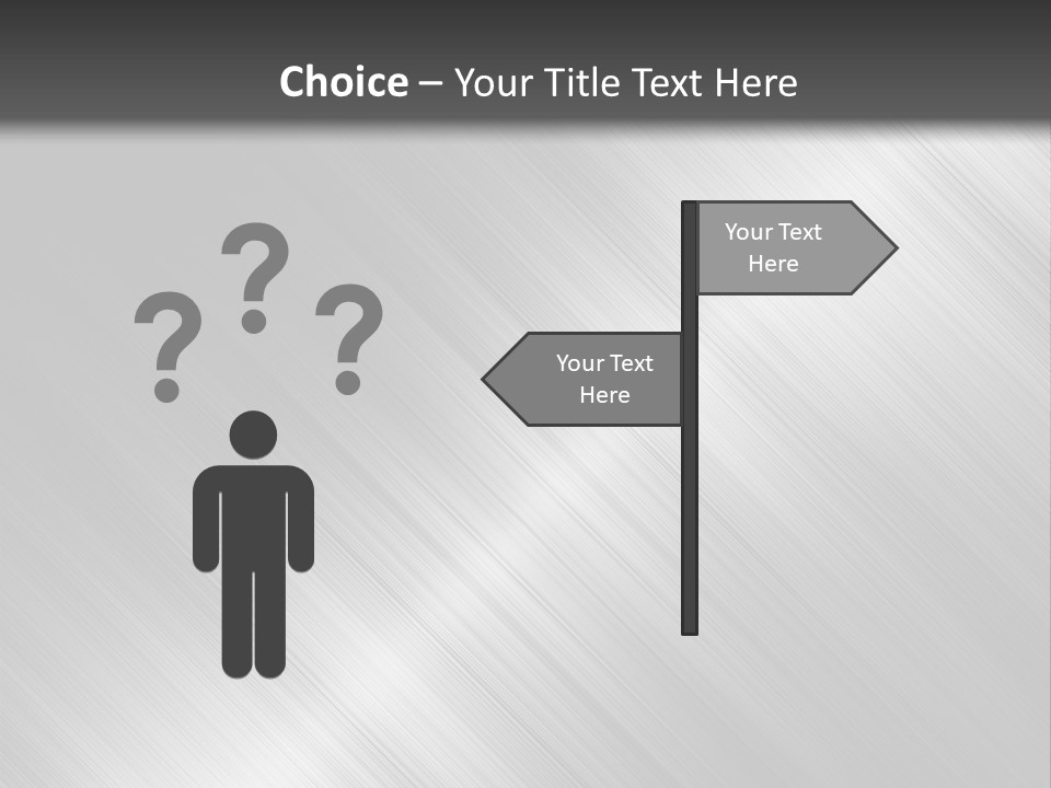 Silver Painting Textured PowerPoint Template