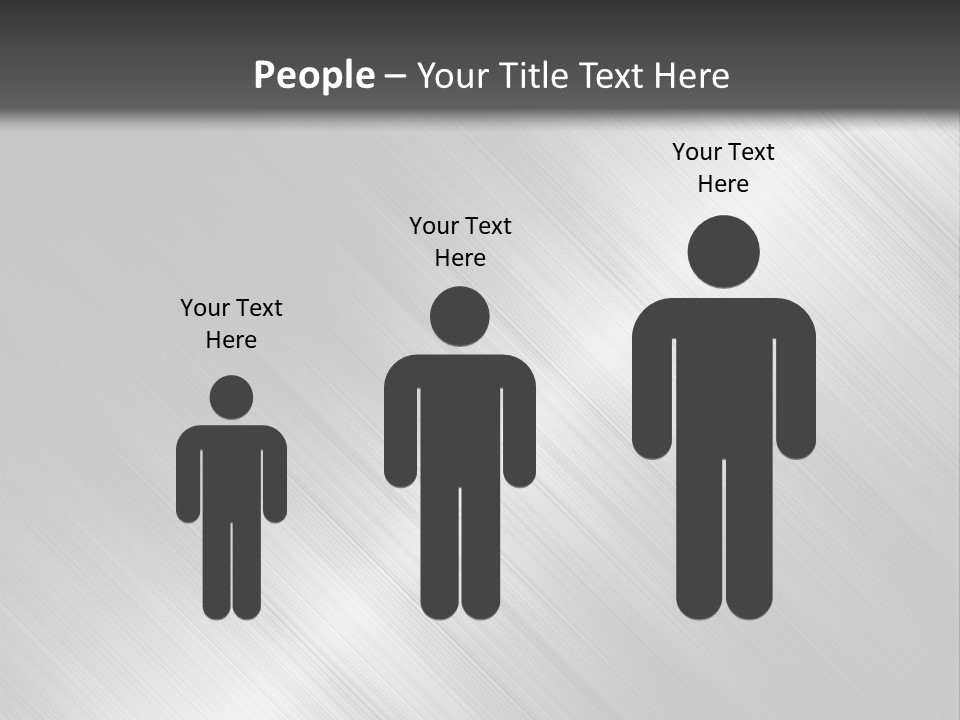 Silver Painting Textured PowerPoint Template