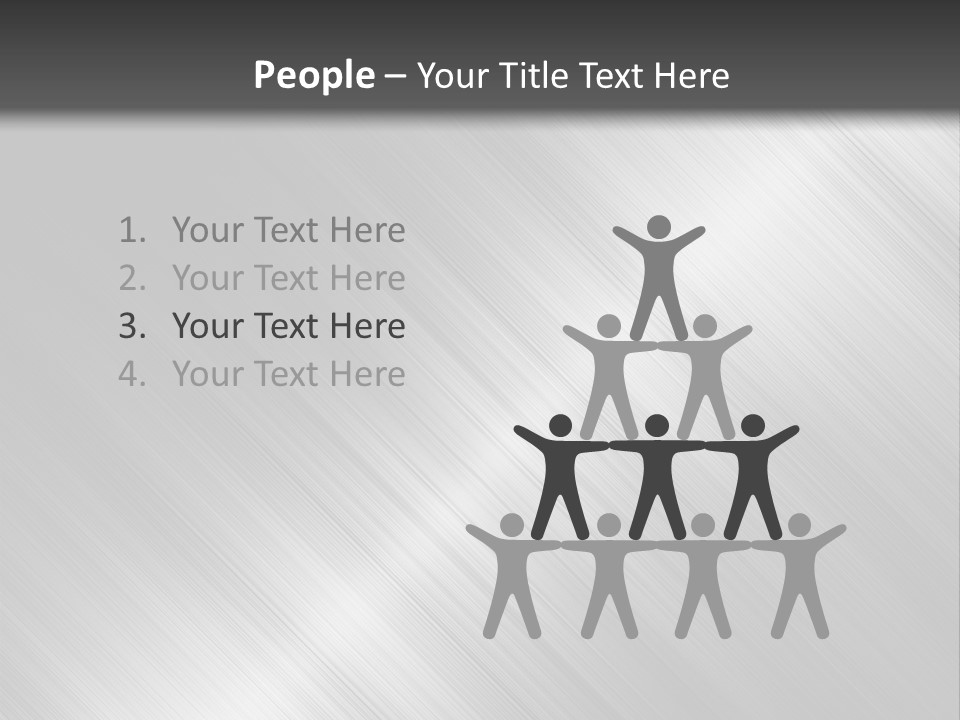 Silver Painting Textured PowerPoint Template