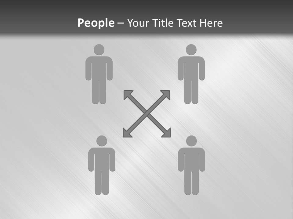 Silver Painting Textured PowerPoint Template