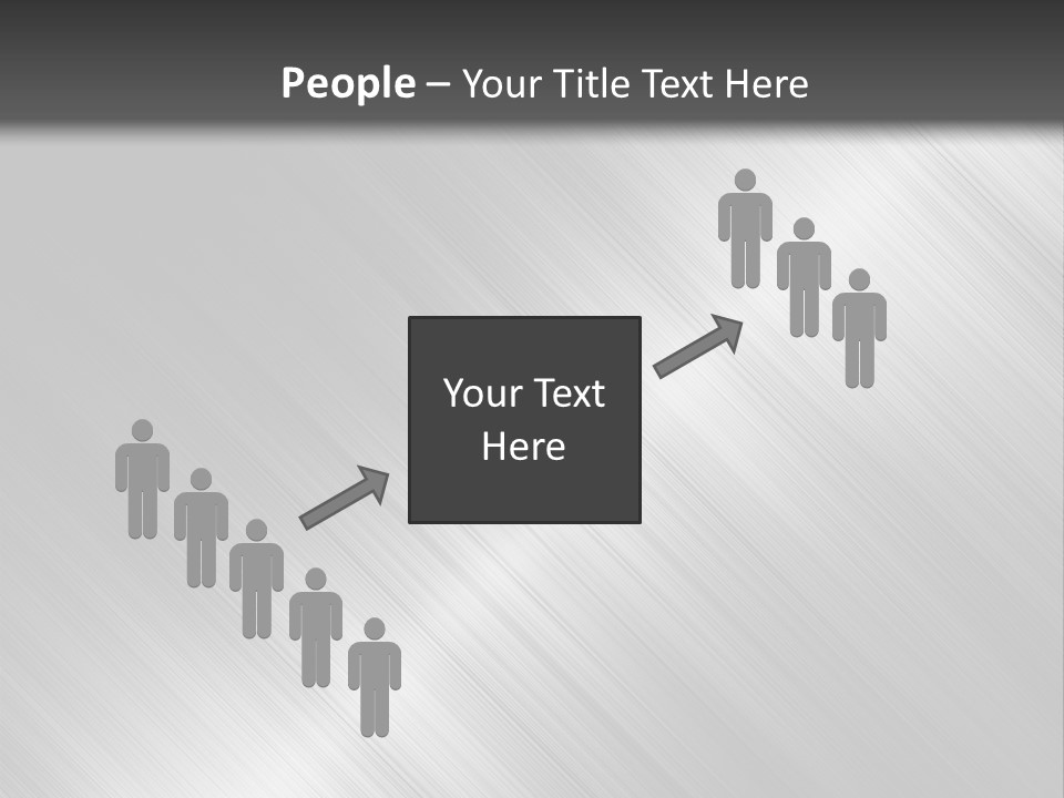 Silver Painting Textured PowerPoint Template