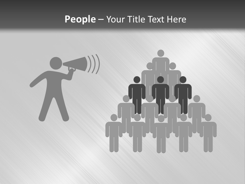 Silver Painting Textured PowerPoint Template