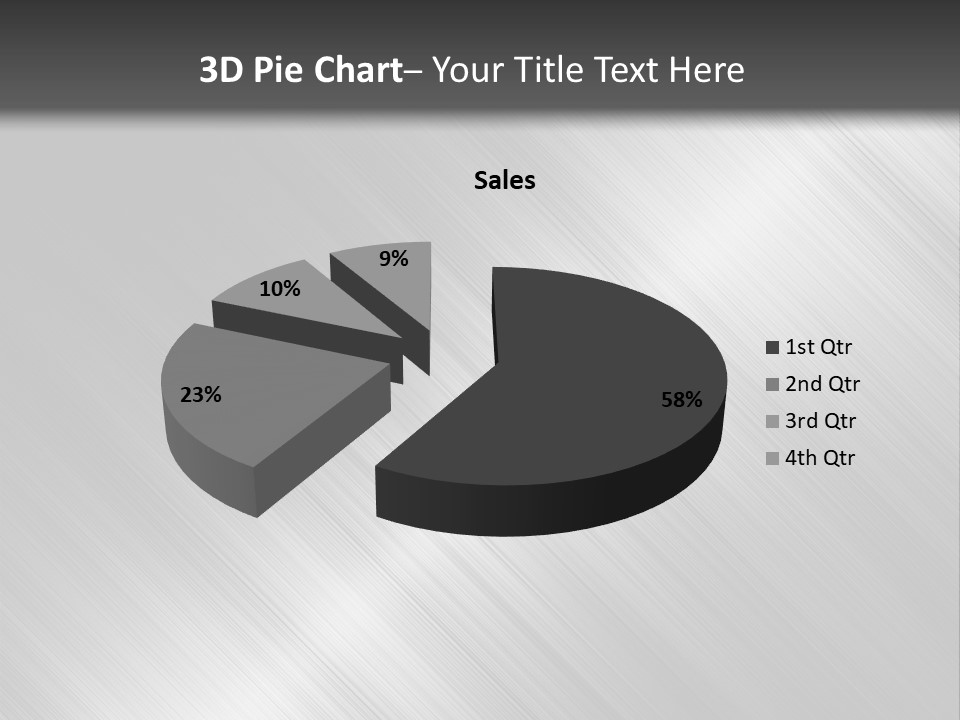 Silver Painting Textured PowerPoint Template