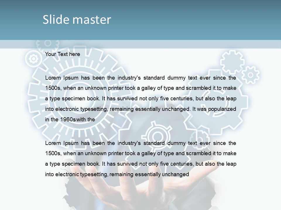 Office Transparent Technologie PowerPoint Template