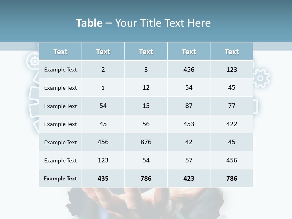 Office Transparent Technologie PowerPoint Template