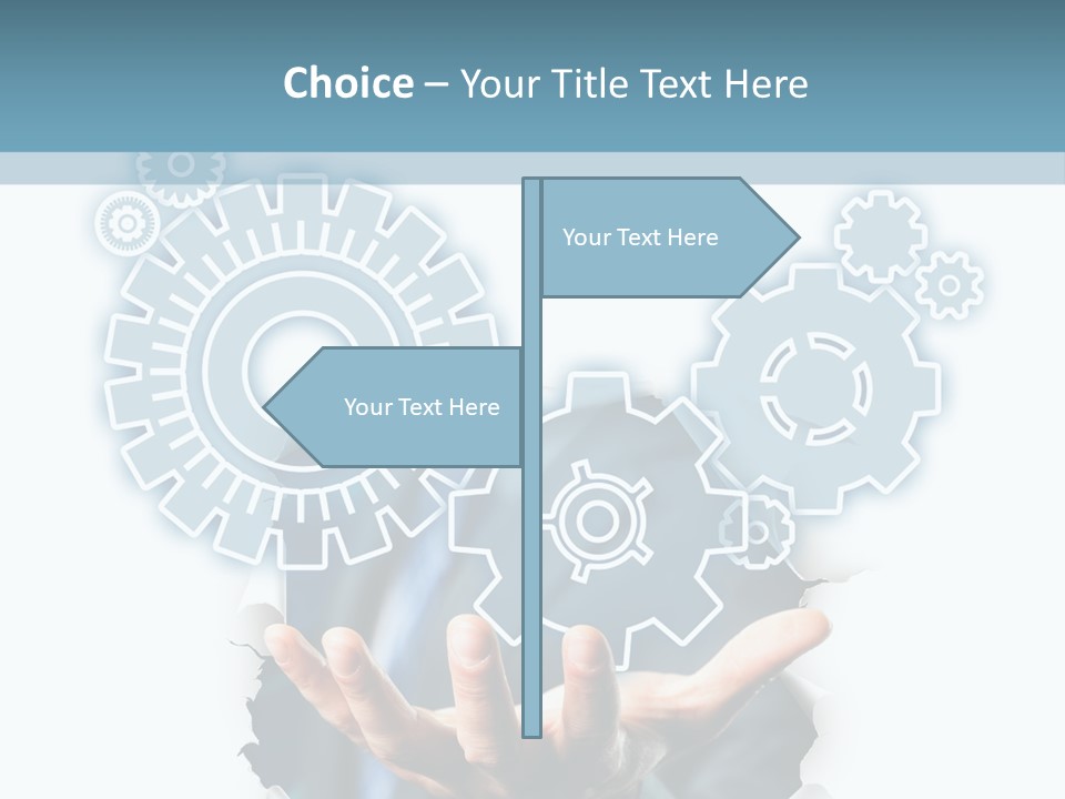 Office Transparent Technologie PowerPoint Template